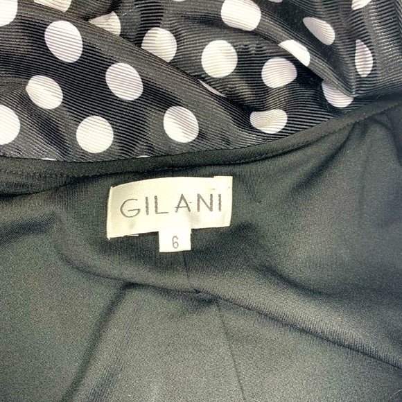 GILANI Women’s Polka dot & black midi dress- 6 - Picture 6 of 6